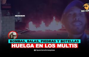 Tremendo corre, corre, se armó huelga en los multis del Cercado en Constanza