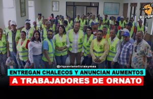 Alcaldía de Constanza, entregó chalecos y anunció aumento salarial a trabajadores de ornato