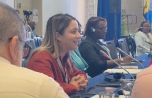 “El Bono de Emergencia ha beneficiado a 52,601 familias dominicanas”, afirmó Gloria Reyes en foro internacional