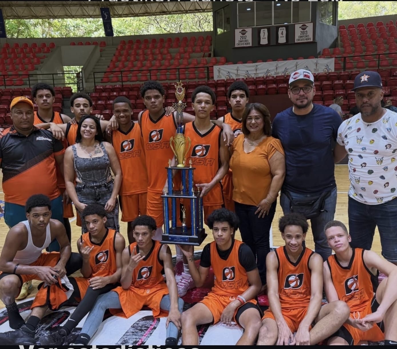 Club Santa Ana campeón torneo de baloncesto U16 masculino provincia Duarte copa agua María