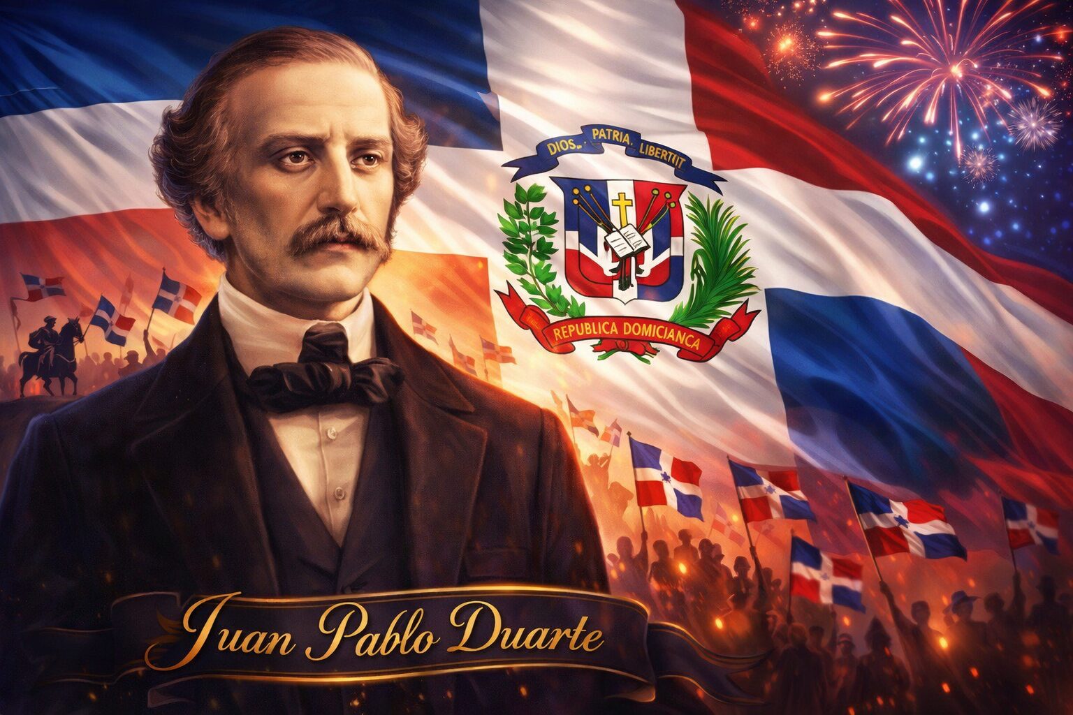 Juan Pablo Duarte y Diez (26 de enero de 1813 – 15 de julio de 1876)