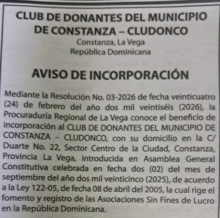 Constanza ya cuenta con un Club de Donantes: Un pacto social por la vida y la salud comunitaria